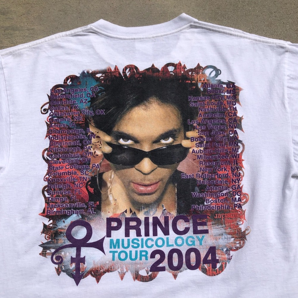 Iconic! Vtg 2004 Prince USA Musicology Double Sided Concert Tee - Size XL - Picture 5 of 13